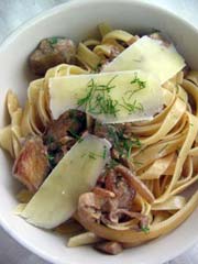 Fettuccine with Pancetta and Fennel