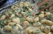Lemon Gnocchi with Peas and Spinach