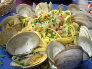Linguine with Grill Roasted Clams