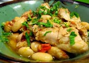Roast Chicken with White Beans